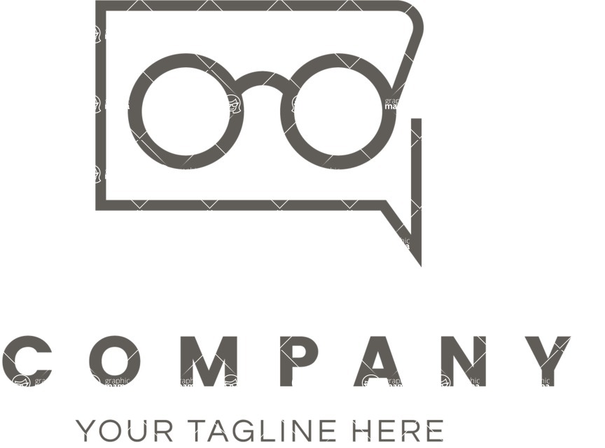 Business Logo Templates - vector graphics in a pack from GraphicMama - Vector Eyewear Company Logo Design